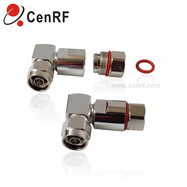 RF Connector N-Male Right Angle For 1/2” Low Loss Cable